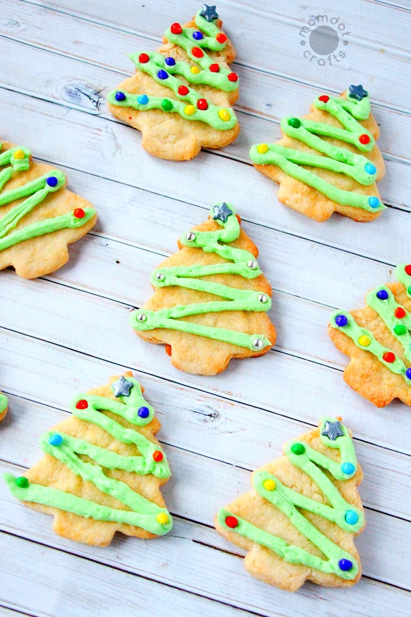 Christmas Tree Sugar Cookies - MomDot