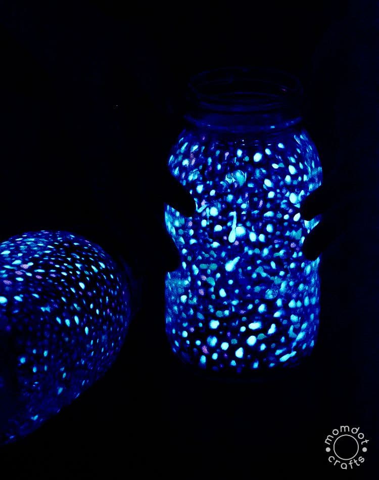 Glow in the Dark Celestial Mason Jars  Glow stick jars, Mason jars, Canning  jar lights