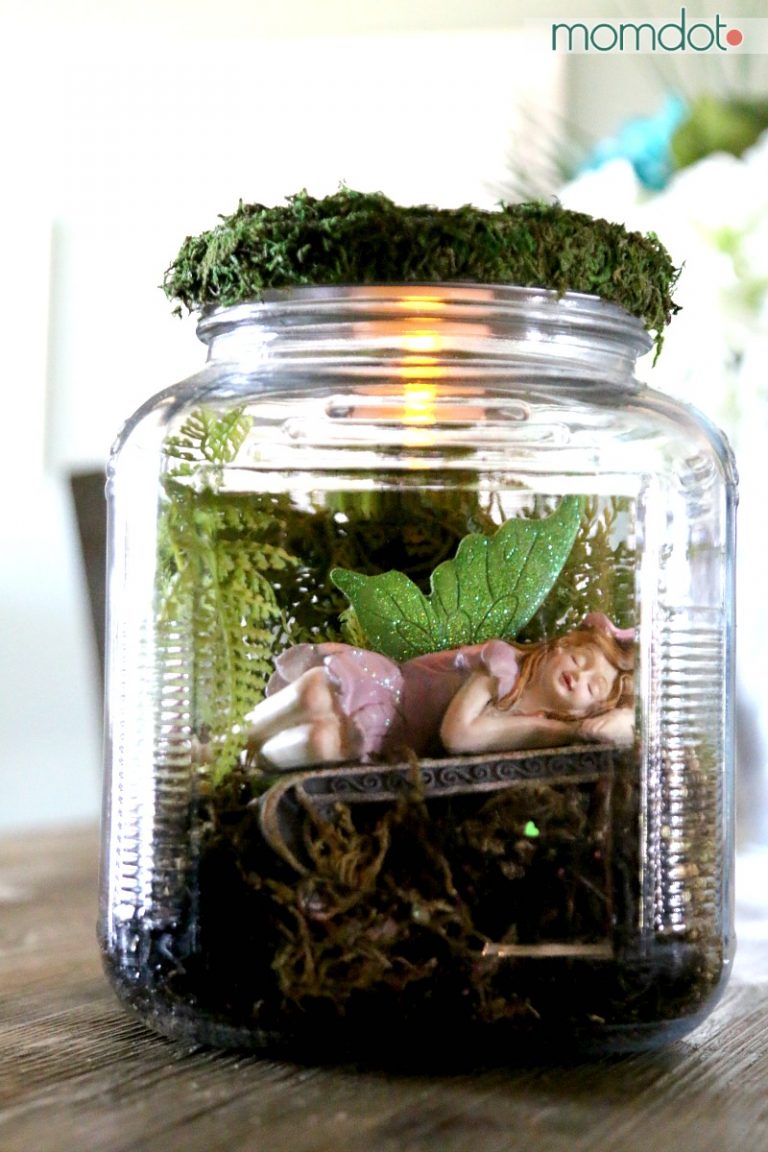 DIY Mason Jar Fairy House - Momdot.com