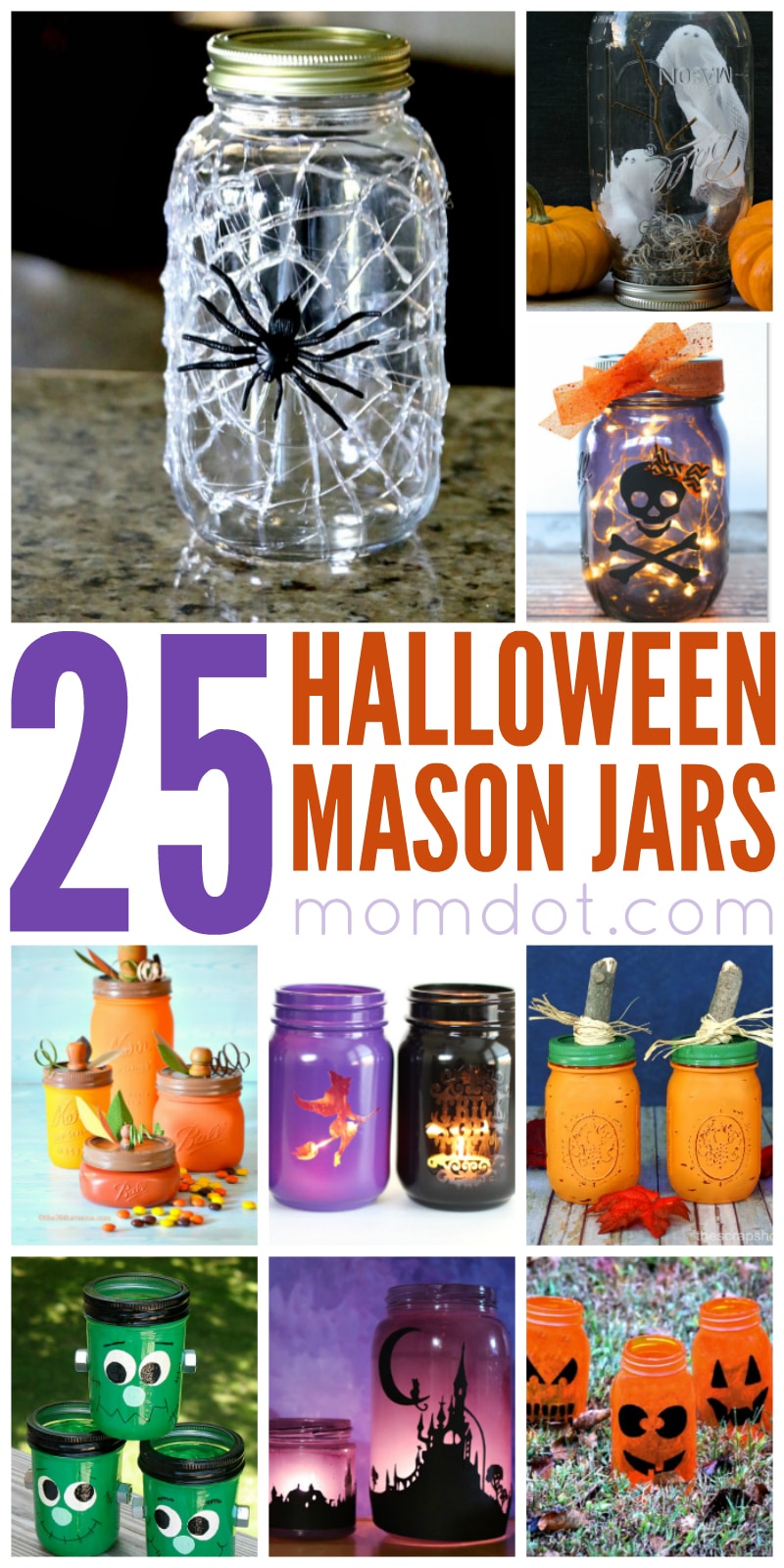 25 Halloween  Mason Jar Ideas 