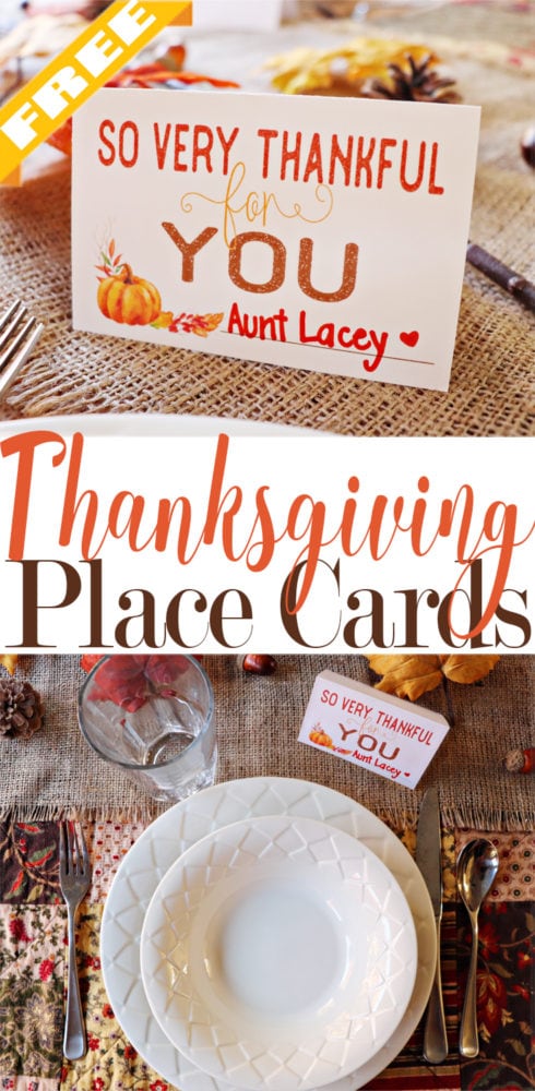 Thanksgiving Place Cards: Free Printable - Momdot.com MomDot