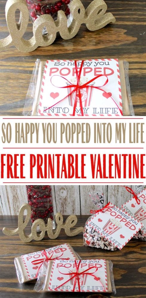 Happy You Popped Into My Life: Free Printable Valentine - MomDot